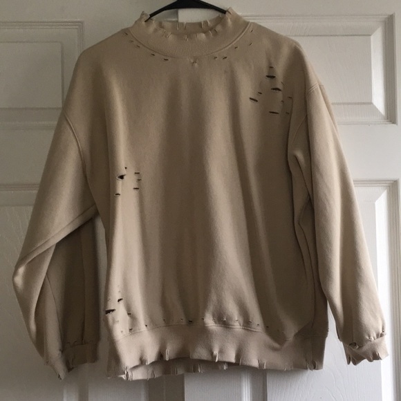 Honey Punch Tops - Honey Punch Distressed Sweatshirt
